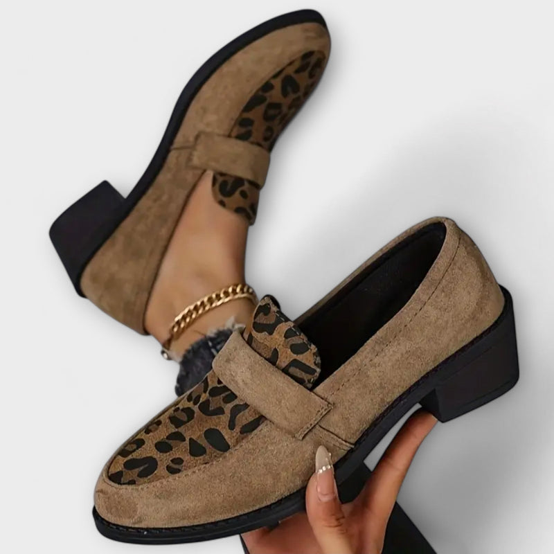 Karla - Eleganti scarpe da donna con stampa leopardata