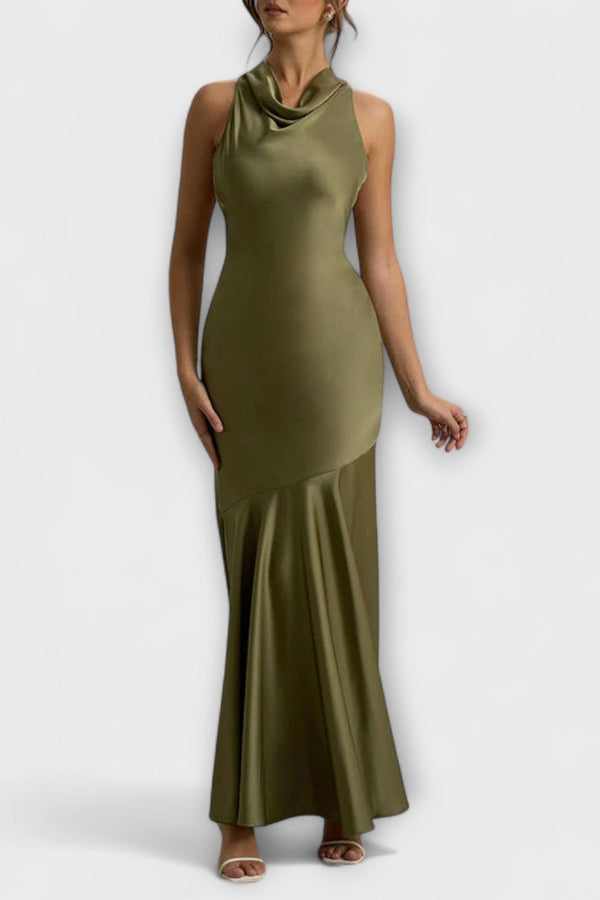 Lennon - Elegante Maxidress in Satin