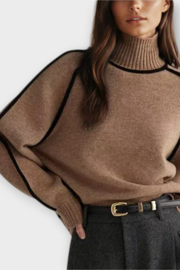 Emilie - Maglione a collo alto morbido ed elegante