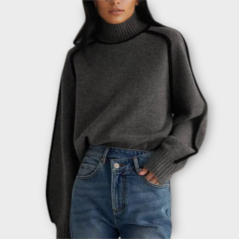 Emilie - Maglione a collo alto morbido ed elegante