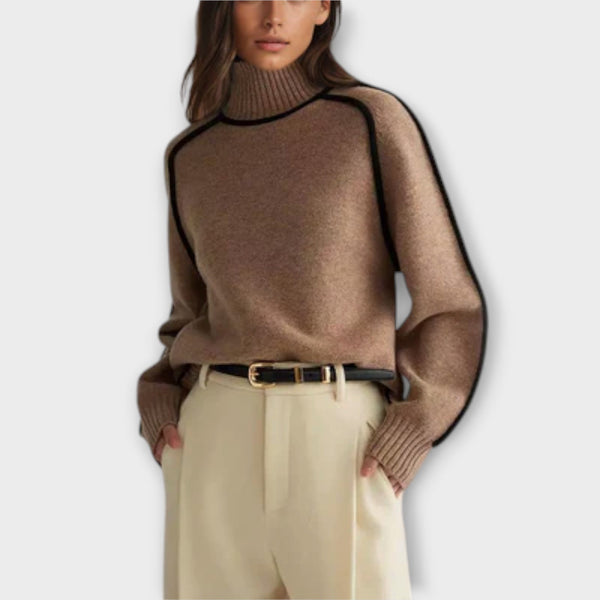 Emilie - Maglione a collo alto morbido ed elegante