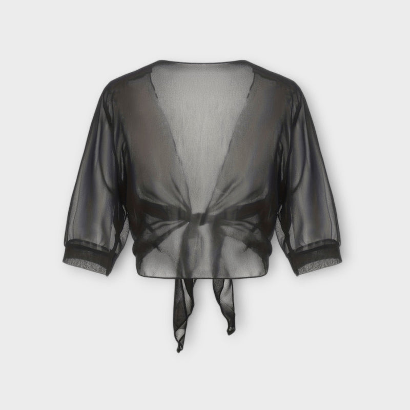 Olivia - Blusa con parte anteriore aperta