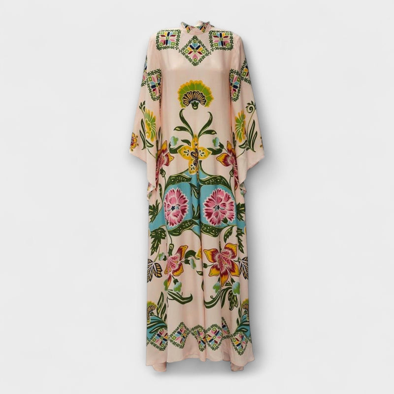 Lisa - Elegante maxidress con stampa floreale e design fluido