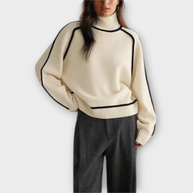Emilie - Maglione a collo alto morbido ed elegante