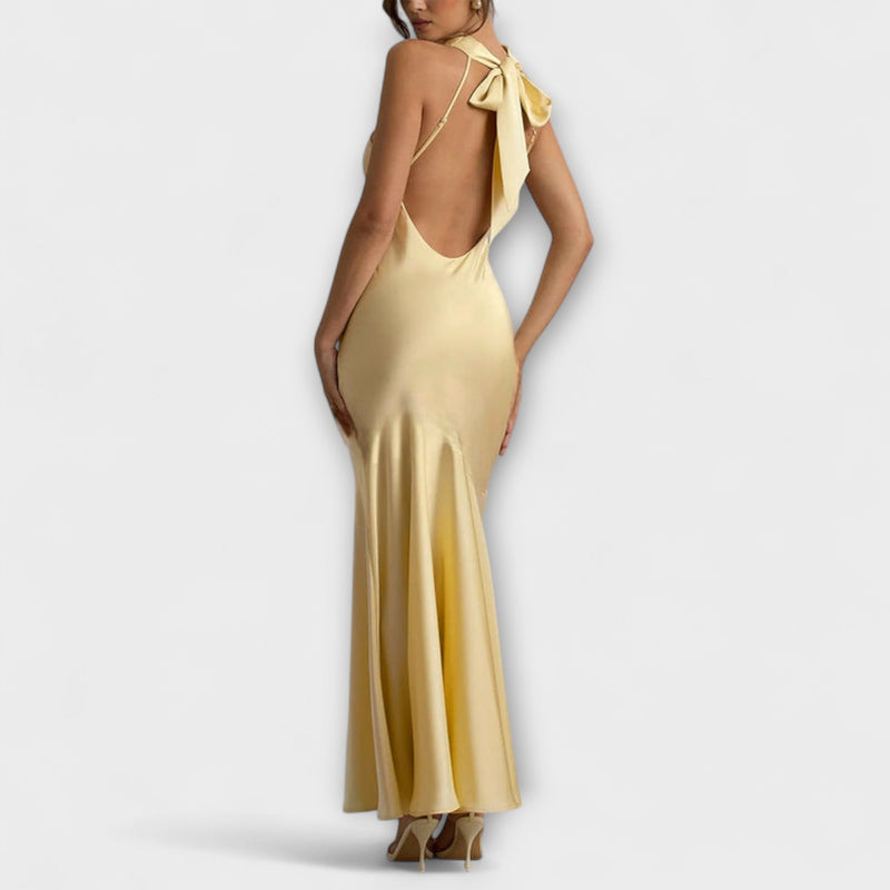 Lennon - Elegante Maxidress in Satin