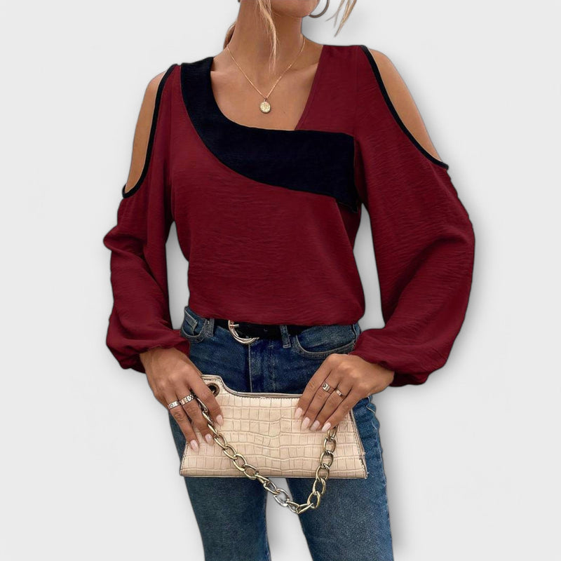 Scarlett - Blusa con scollo quadrato