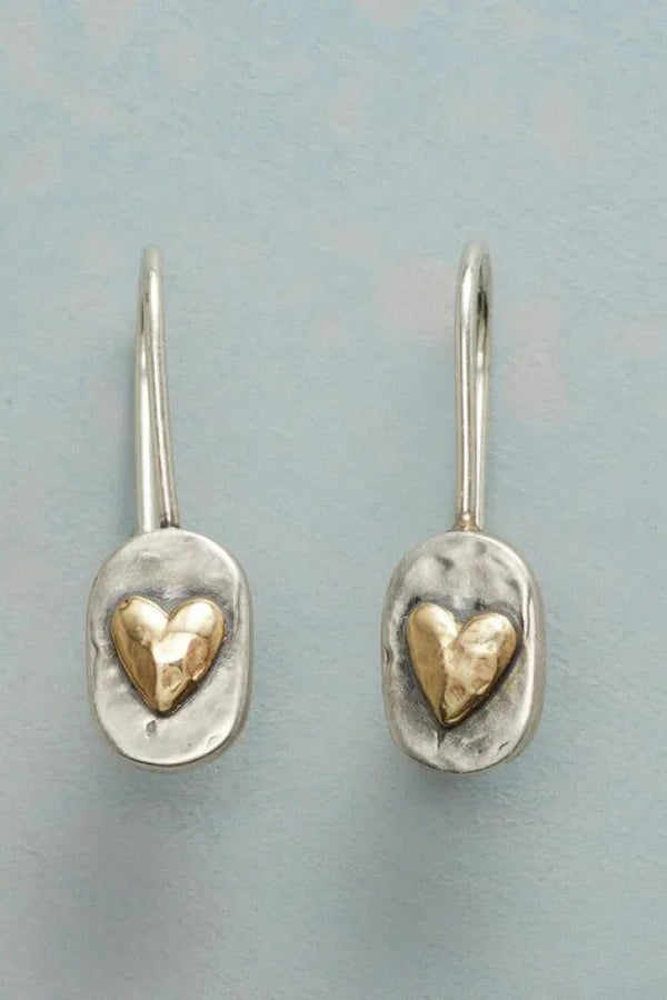 Orecchini vintage con cuore