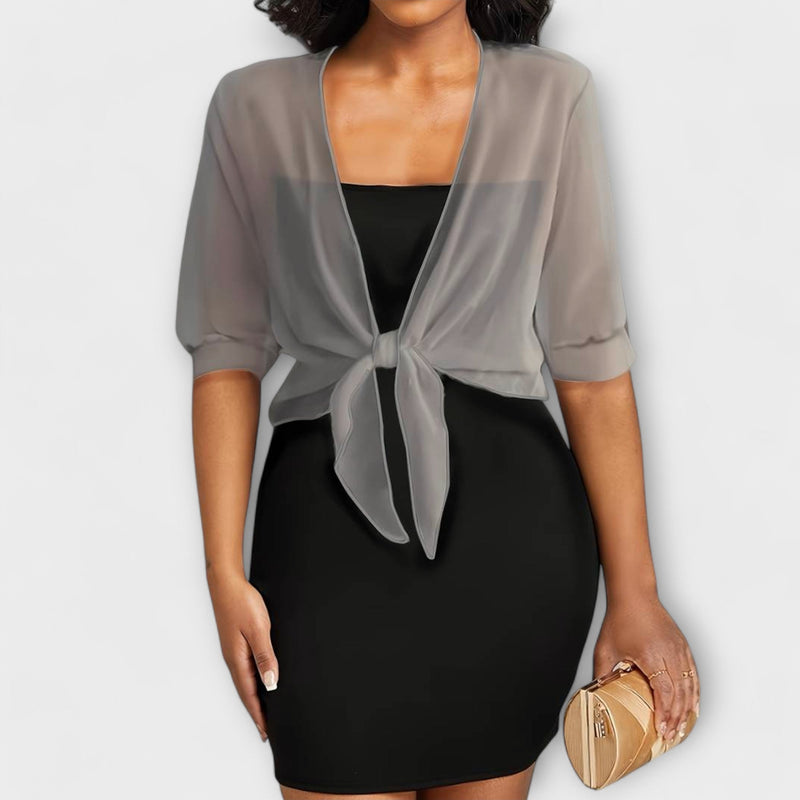 Olivia - Blusa con parte anteriore aperta