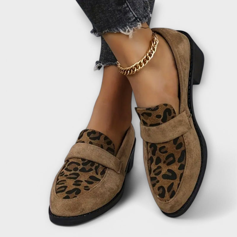 Karla - Scarpe eleganti da donna con stampa leopardata