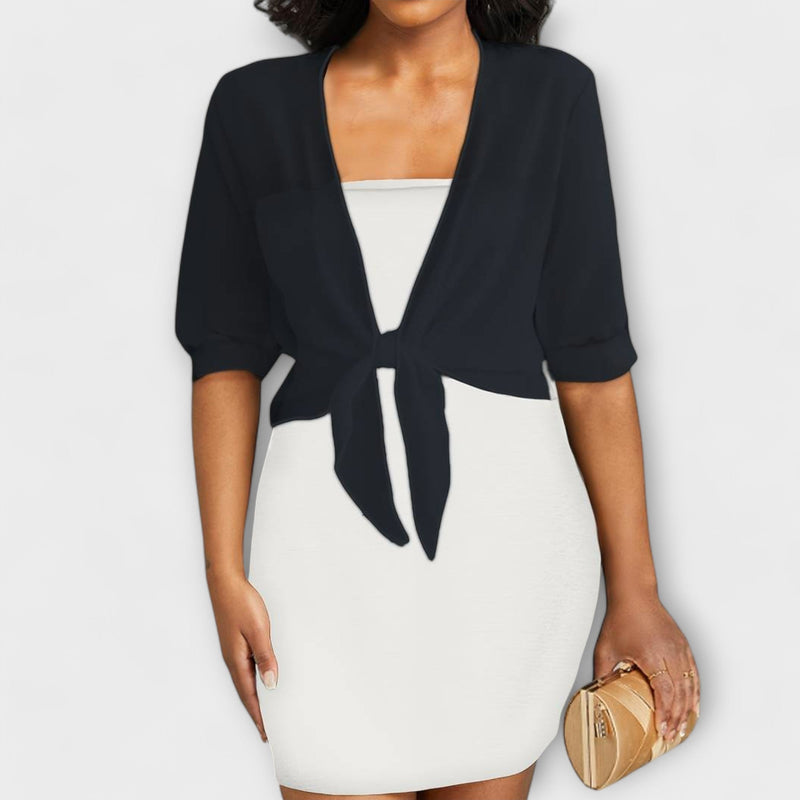 Olivia - Blusa con parte anteriore aperta
