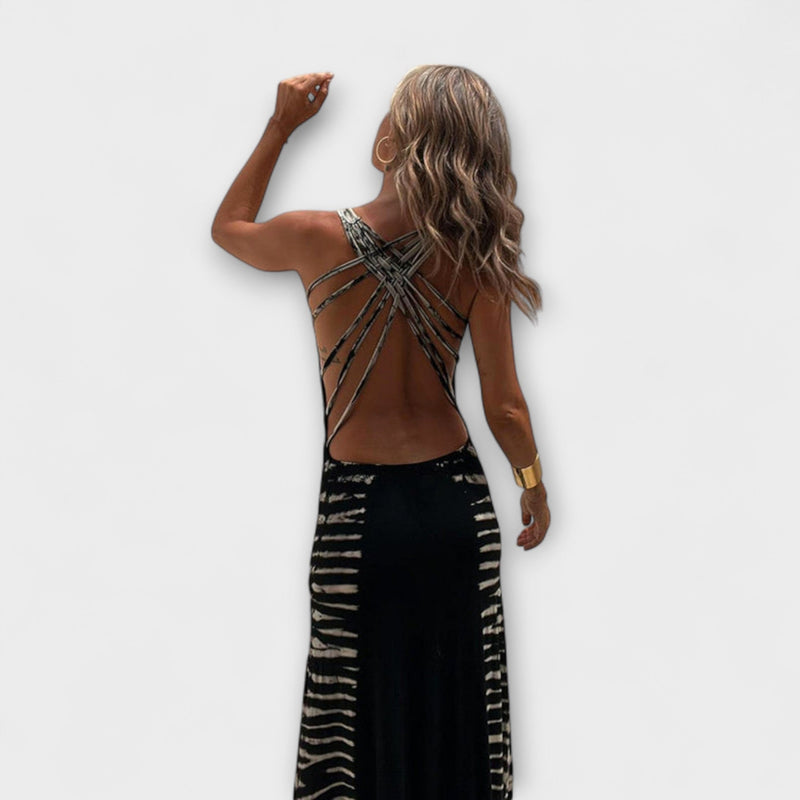 Livia - Maxivestito con Tie-Dye di Cielo Stellato