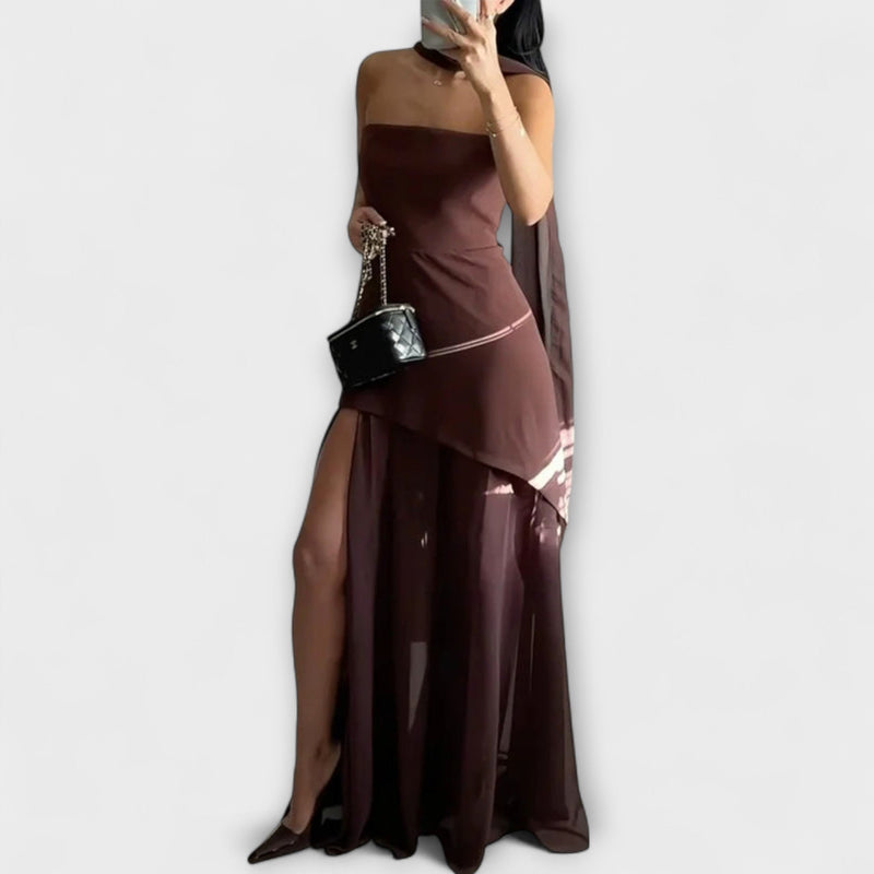 Goldie - Maxivestito in Chiffon
