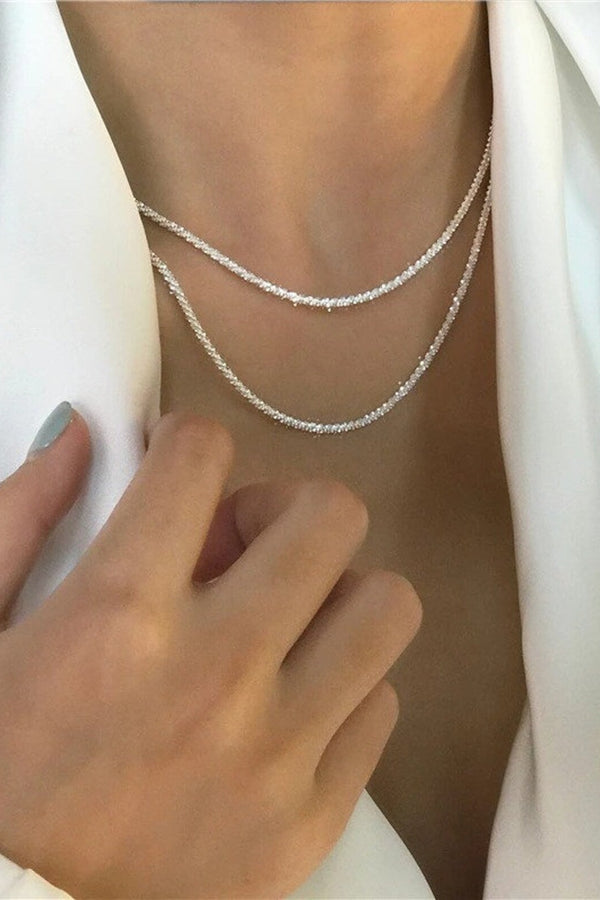 Collana di luce stellare in argento - Set