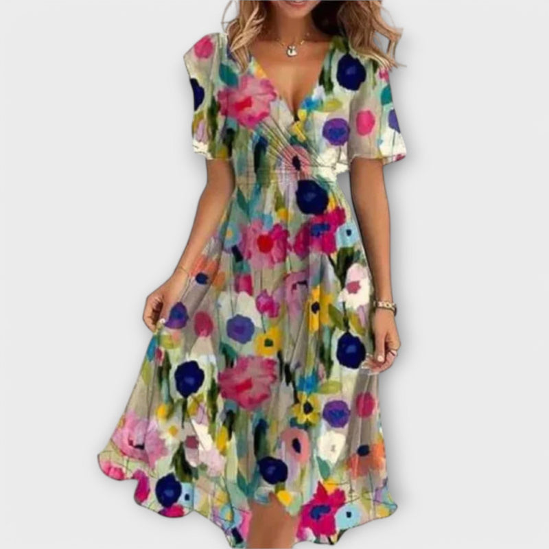 Annegret - Vestito da Donna con Scollatura a V