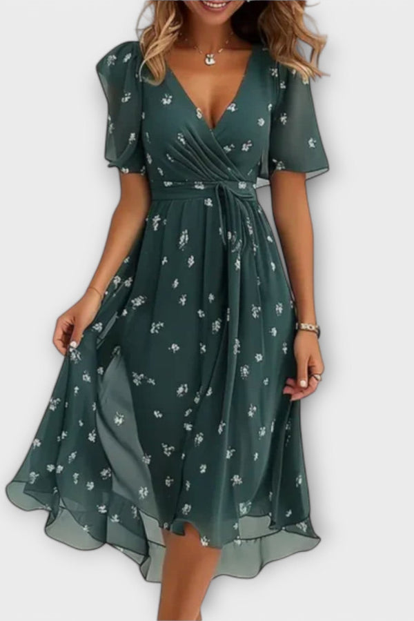 Annegret - Vestito da Donna con Scollatura a V