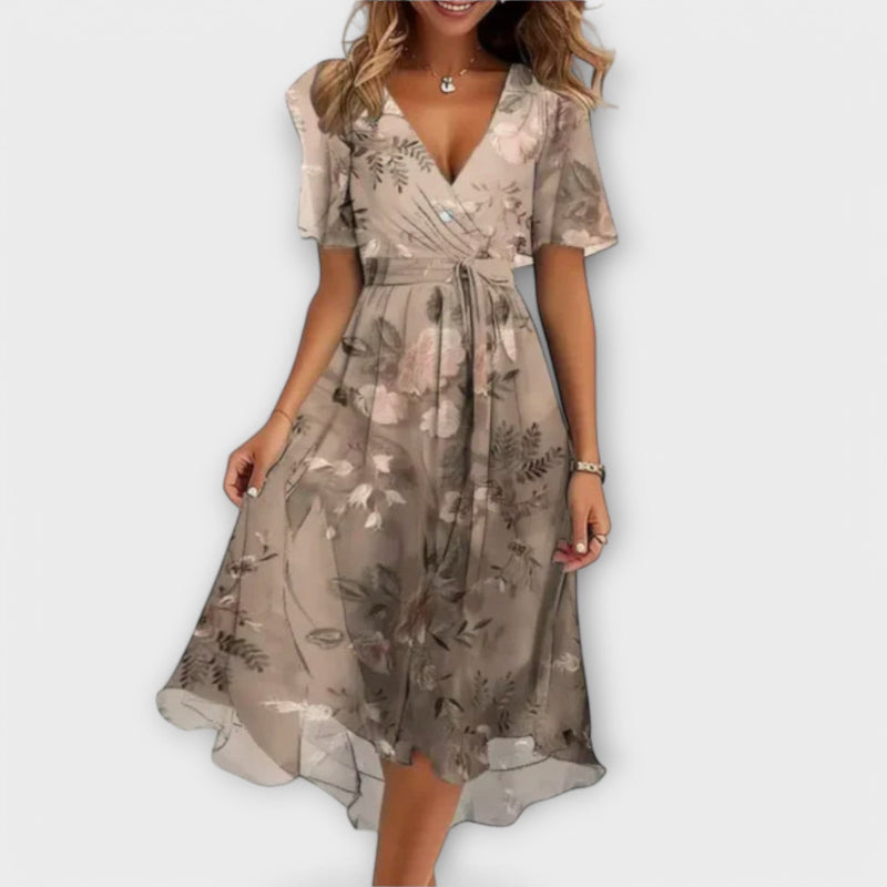 Annegret - Vestito da Donna con Scollatura a V