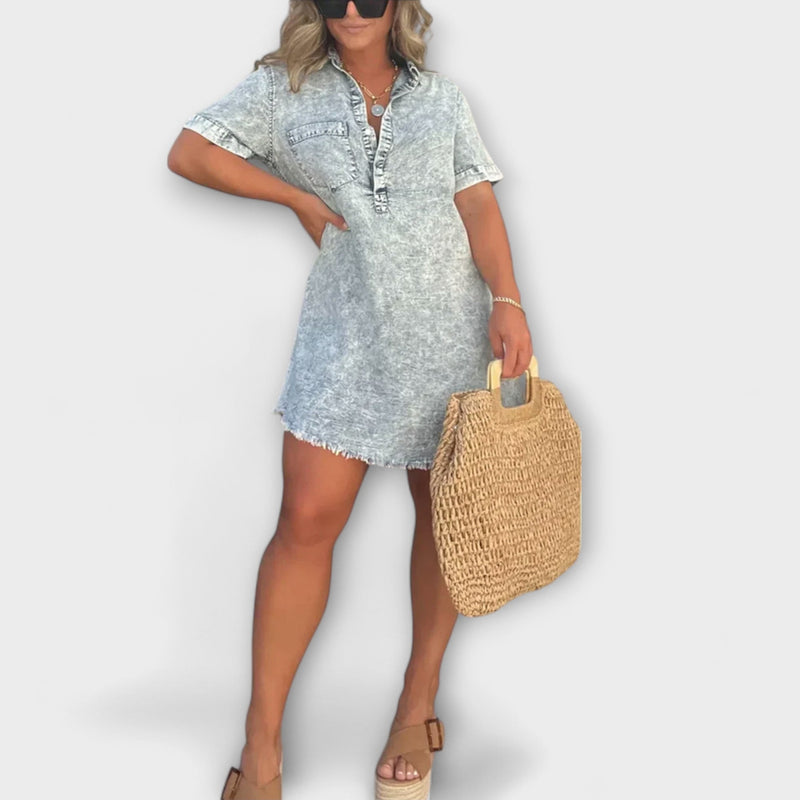 Vera - Vestito camicia in denim casual