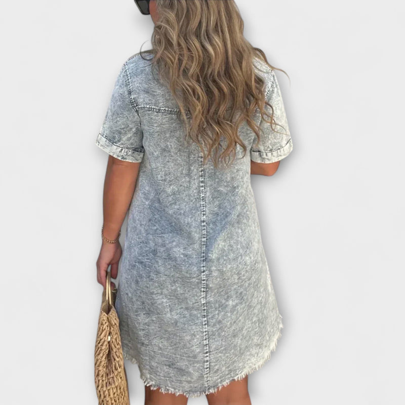 Vera - Vestito camicia in denim casual