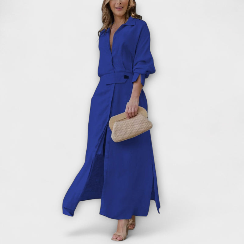 Jeanette - Vestito maxi con scollo a V