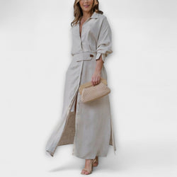 Jeanette - Vestito maxi con scollo a V