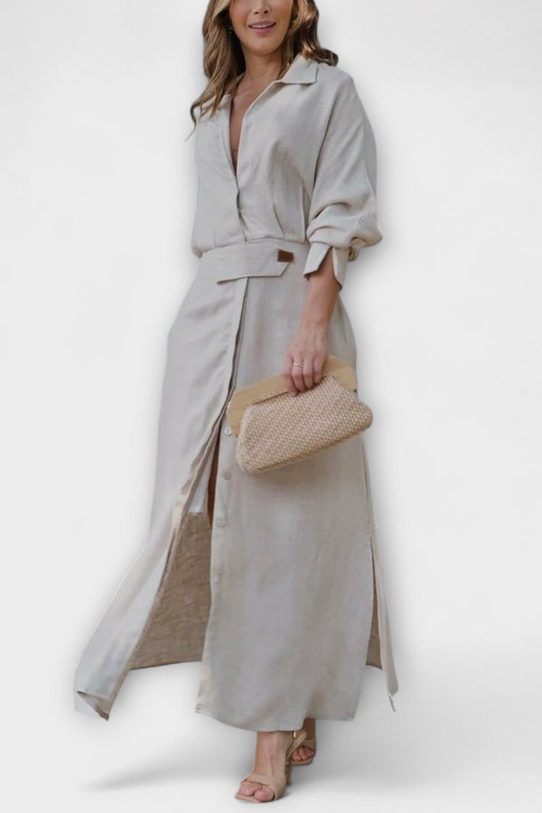 Jeanette - Vestito maxi con scollo a V