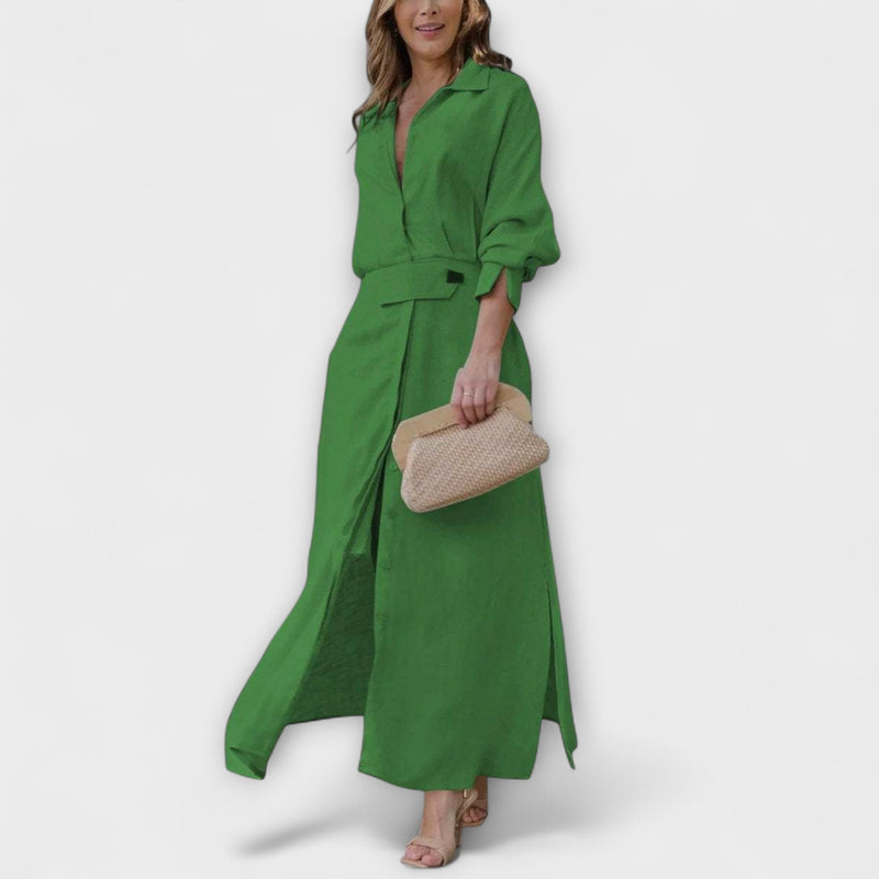 Jeanette - Vestito maxi con scollo a V