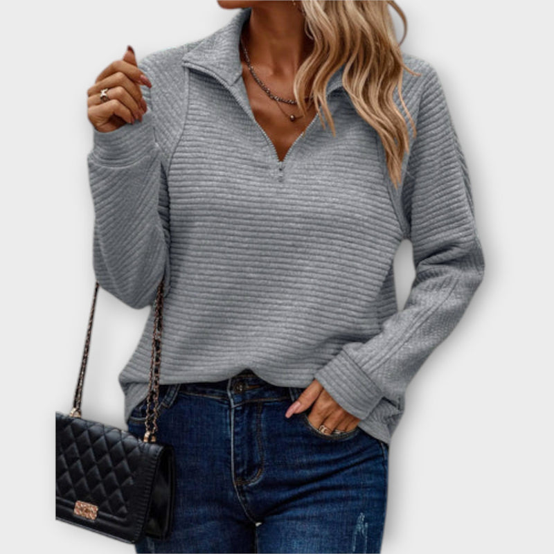 Vilja - Pullover con mezza cerniera