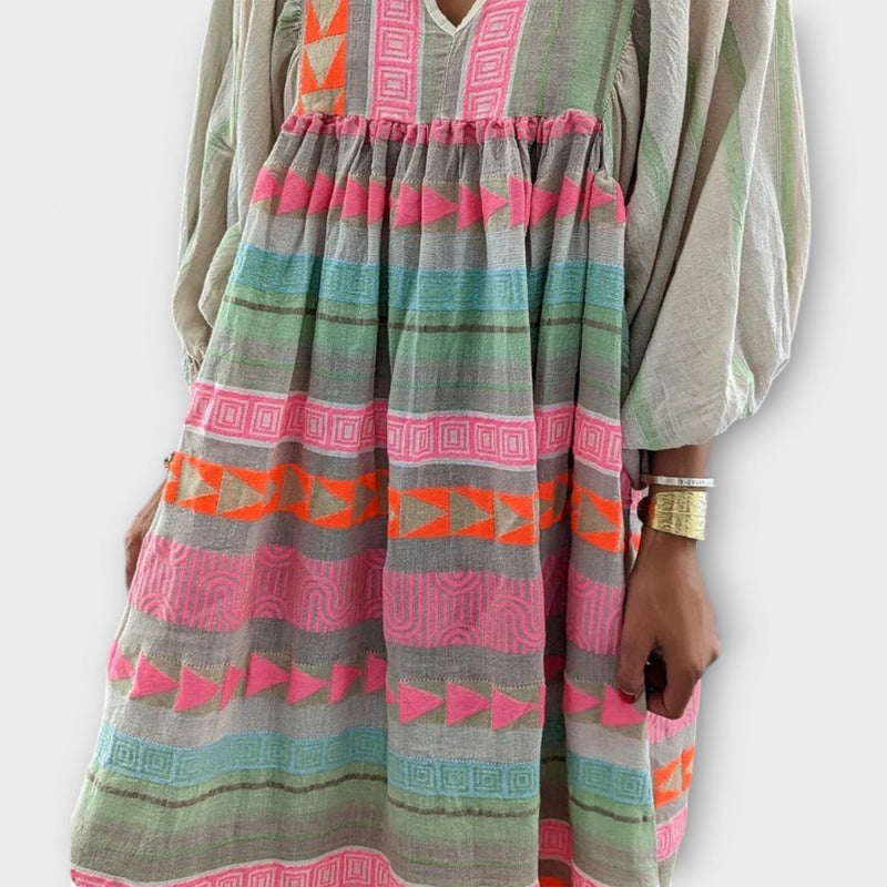 Vestito Hermine Vibrante e Lungo
