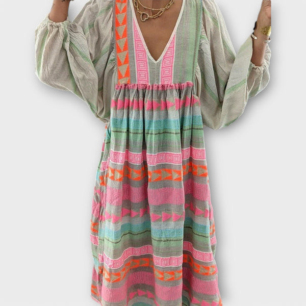 Vestito Hermine Vibrante e Lungo