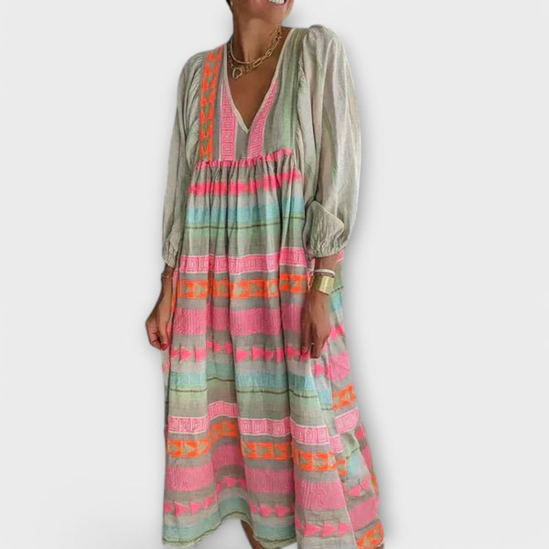 Vestito Hermine Vibrante e Lungo