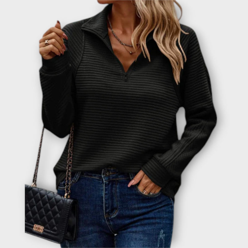 Vilja - Pullover con mezza cerniera