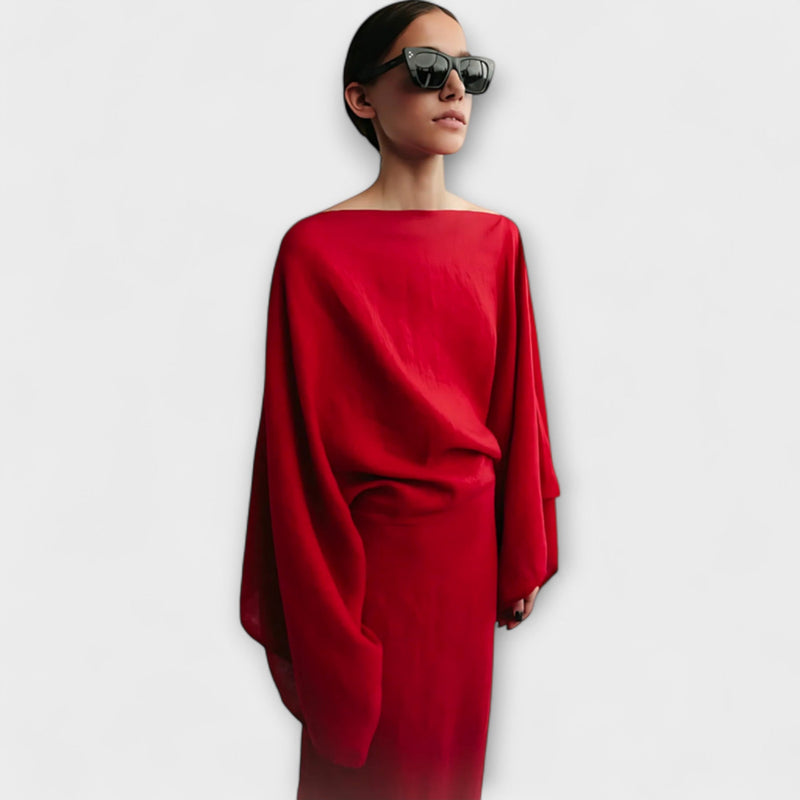Dana - Vestito Kimono in Lino e Cotone