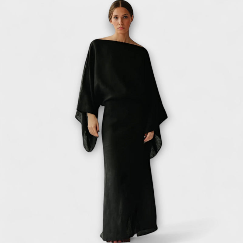 Dana - Vestito Kimono in Lino e Cotone