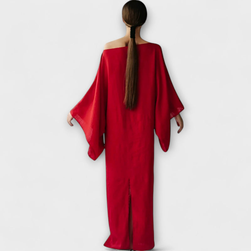 Dana - Vestito Kimono in Lino e Cotone