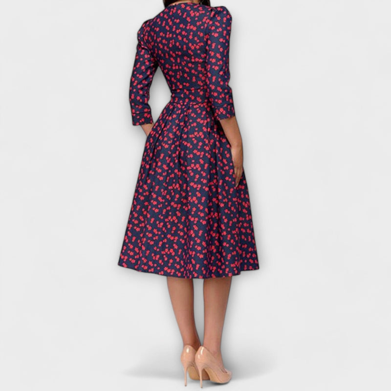 Retrozo - Elegante vestito fino al ginocchio