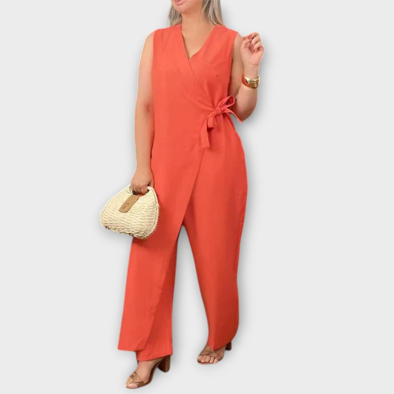 Lilianna - Elegant Jumpsuit con Taglio Incrociato