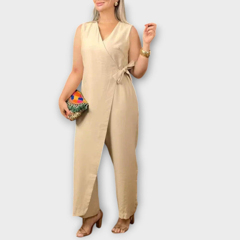 Lilianna - Elegant Jumpsuit con Taglio Incrociato