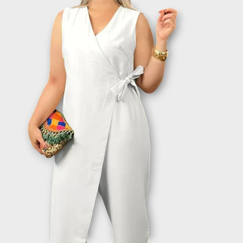 Lilianna - Elegant Jumpsuit con Taglio Incrociato