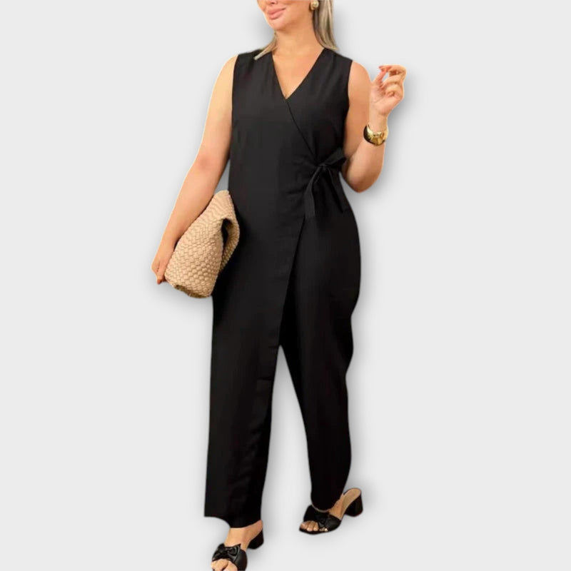 Lilianna - Elegant Jumpsuit con Taglio Incrociato