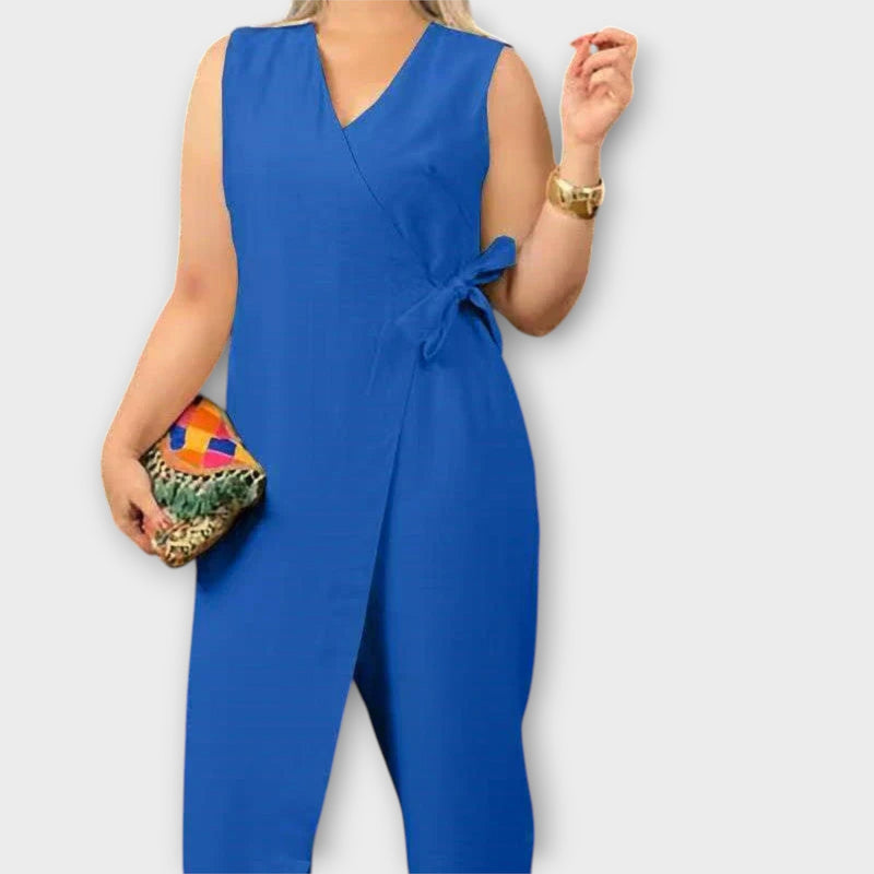 Lilianna - Elegant Jumpsuit con Taglio Incrociato
