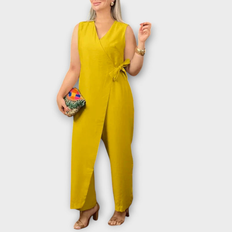 Lilianna - Elegant Jumpsuit con Taglio Incrociato