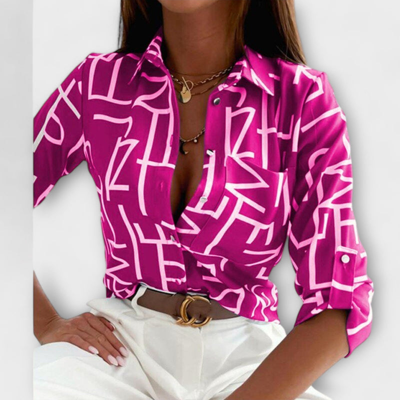 Blusa con colletto classico