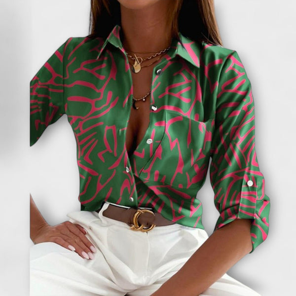Blusa con colletto classico