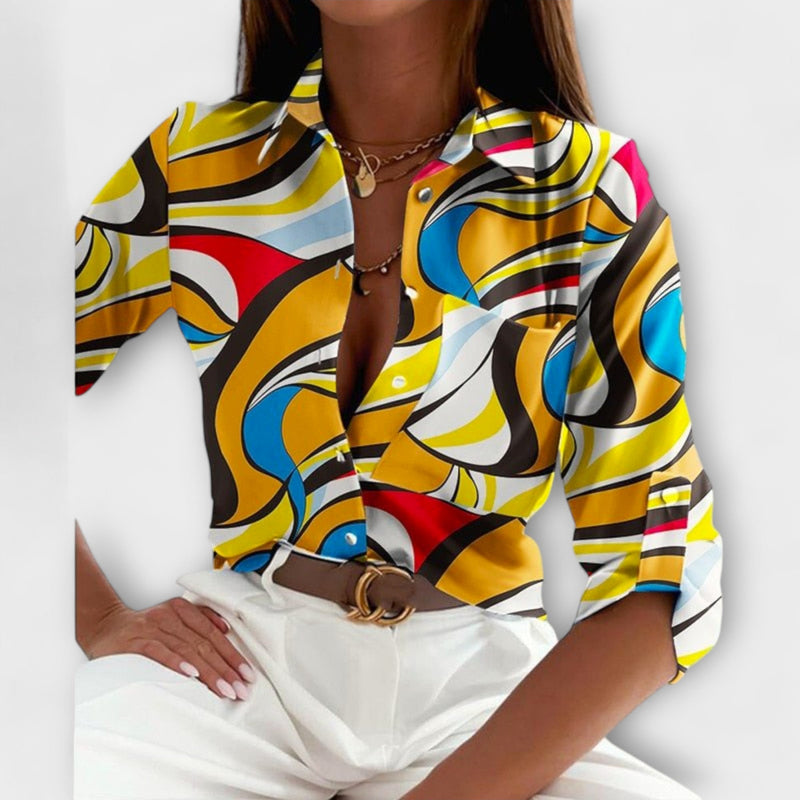 Blusa con colletto classico