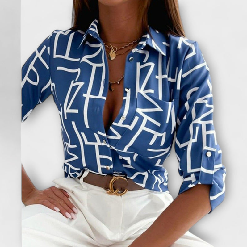 Blusa con colletto classico
