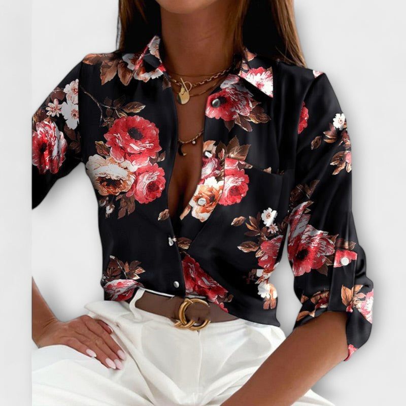 Blusa con colletto classico