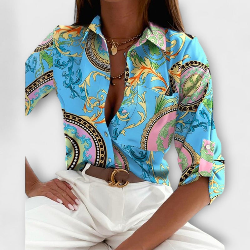 Blusa con colletto classico